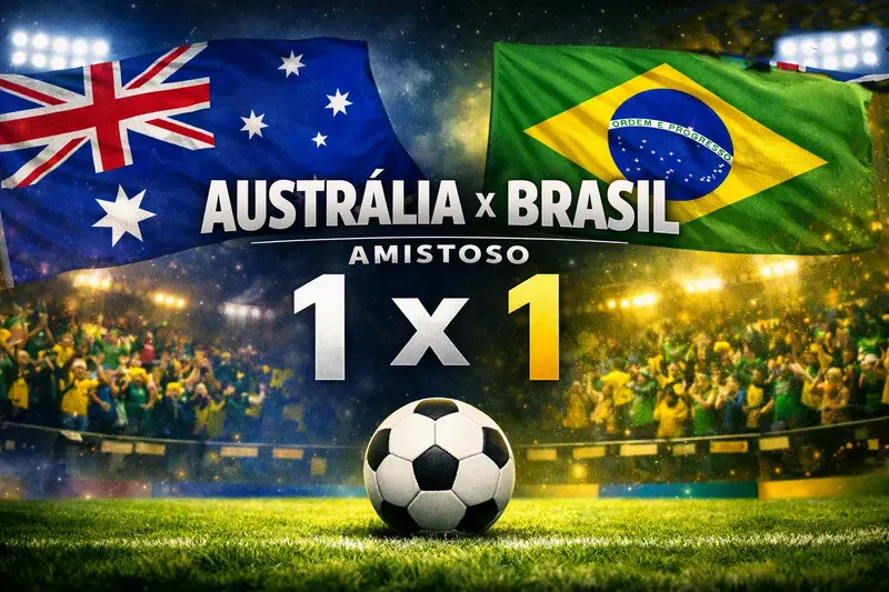 Rayan salva o Brasil nos acréscimos e Seleção empata com a Austrália em Townsville